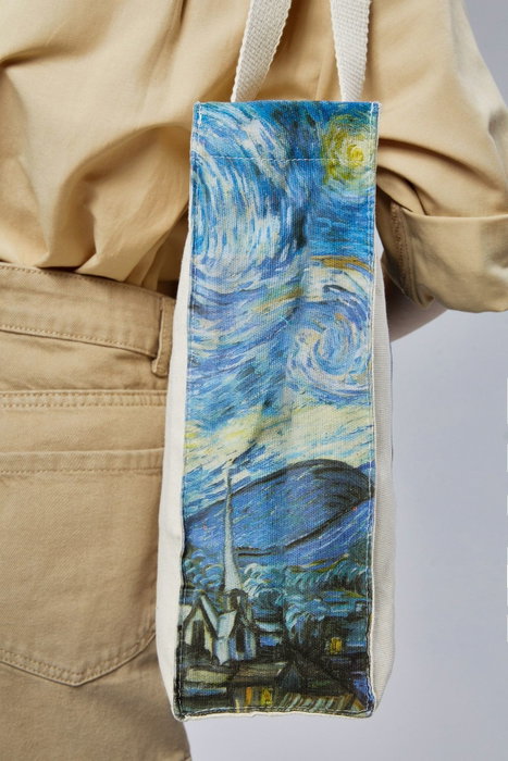 Zoozie Bags Bolso de Lona Crema con Diseño Estampado